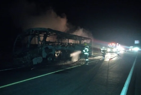 ônibus incêndio Minas Gerais