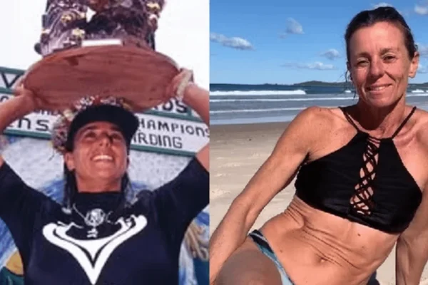 Imagem colorida de campeã de surfe que descobriu câncer- Metrópoles