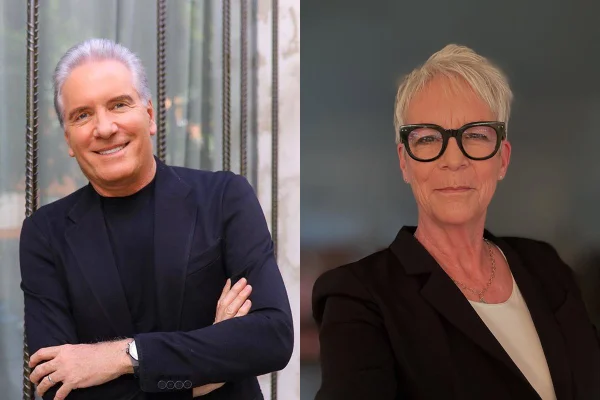 Roberto Justus e Jamie Lee Curtis