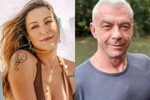 Luana em tela dividida com Alexandre Correa