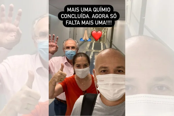 No Instagram, Caio Ribeiro comemora penúltima sessão de quimioterapia