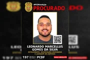 Leonardo Marcellus Gomes da Silva, procurado pela PCDF na Operação Grão Seguro