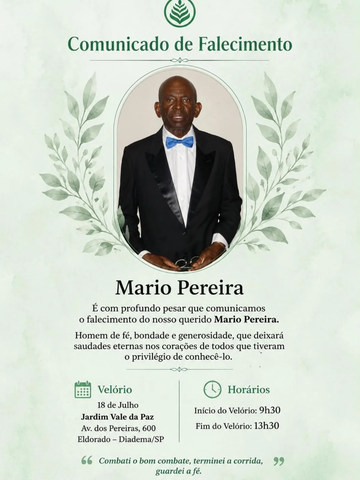 Mario Pereira, o Azulão, assistente de palco do Ratinho Livre, morre aos 95 anos Mario Pereira, o Azulão, assistente de palco do Ratinho Livre, morre aos 95 anos