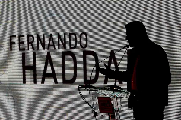 fernando haddad durante evento de presidenciáveis