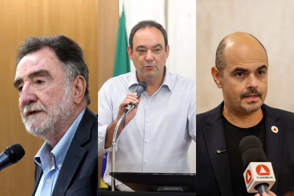 Montagem com Patrus Ananias, Flávio Roscoe e Mateus Simões