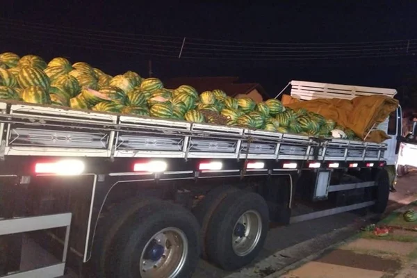 Polícia apreende uma tonelada de maconha debaixo de melancias