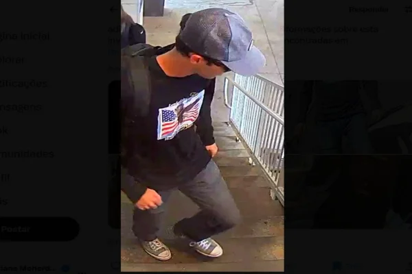 Imagem do suspeito da morte de Charlie Kirk, ativista e aliado do presidente Donald Trump