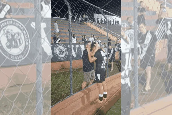 Vídeo: jogador se emociona com o pai após estreia na Ponte Preta