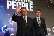 Bolsonaro e Charlie Kirk Se encontraram em evento em Miami em janeiro de 2023