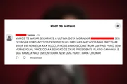 Ameaças a jornalista negro de 26 anos após ele declarar apoio a Lula Ameaças a jornalista negro de 26 anos após ele declarar apoio a Lula