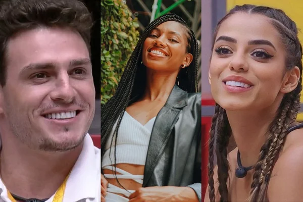 Montagem com fotos de Gustavo, Tina e Key Alves, participantes do BBB23 - Metrópoles