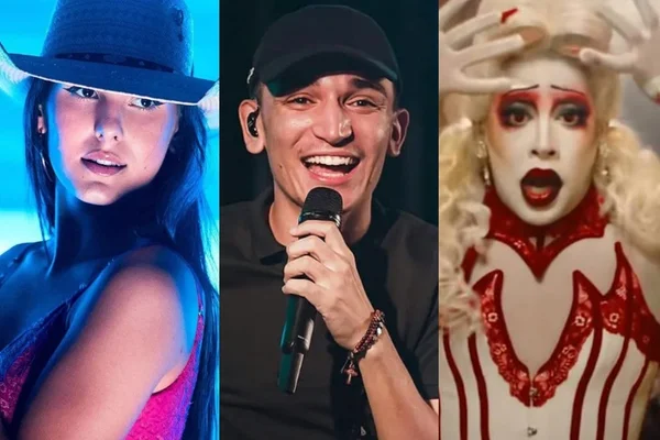 Ana Castela, João Gomes e Glória Groove (Reprodução/Montagem Metrópoles)