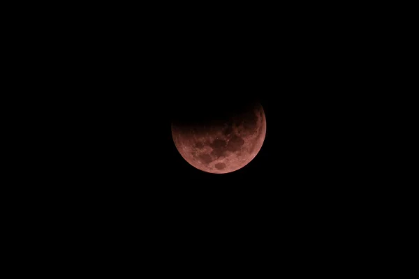 Lua de sangue, eclipse lunar total - Metrópoles