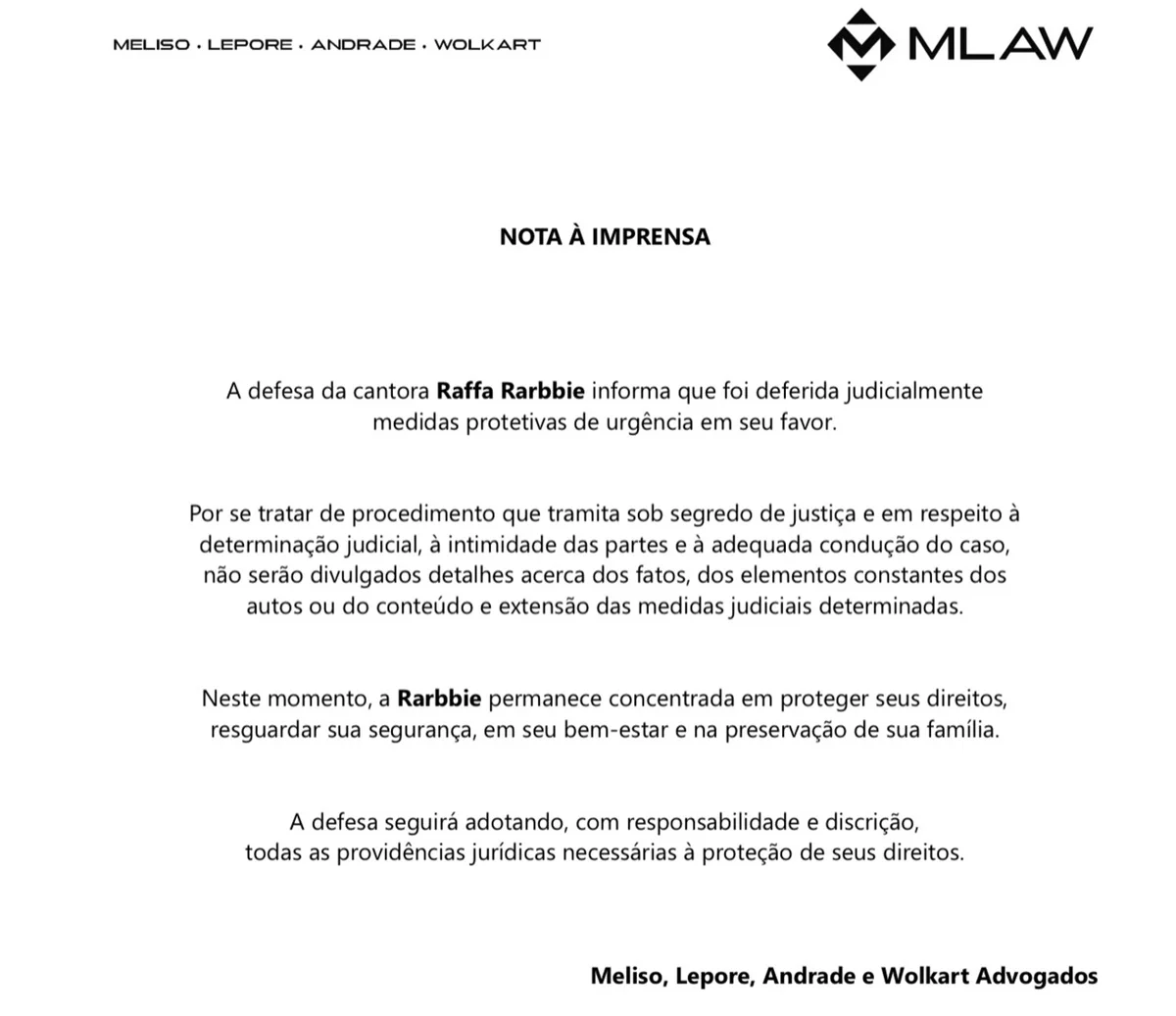 Ex de Latino consegue medida protetiva após acusações de agressão Ex de Latino consegue medida protetiva após acusações de agressão