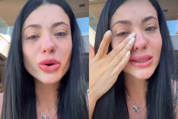 Rayane Figliuzzi chora e detona ex-namorado: “Queria ser blogueiro”