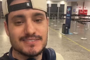 Matheus, dupla de Brenno, mostrou as peças danificadas no voo