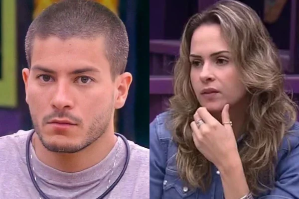 Montagem colorida de Arthur Aguiar e Ana Paula renault - Metrópoles