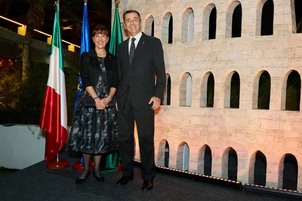 Secretária da Europa e América do Norte Maria Luiza Escorel e o Embaixador da Itália no Brasil Alessandro Cortese
