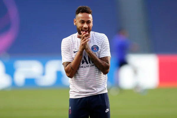 Neymar PSG aquecimento