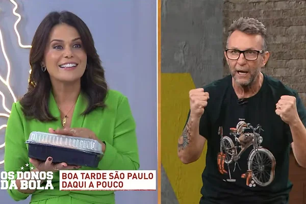 Adriana Araújo ganha sanduíche de mortadela de Neto