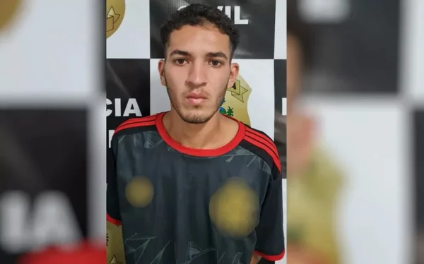 Gabriel Guimarães da Silva, 19 anos, preso suspeito de invadir casas de mulheres e tocá-las nas partes íntimas Goiânia Goiás
