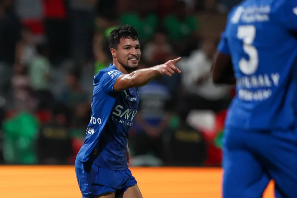 Foto colorida de Marcos Leonardo, do Al-Hilal - Metrópoles