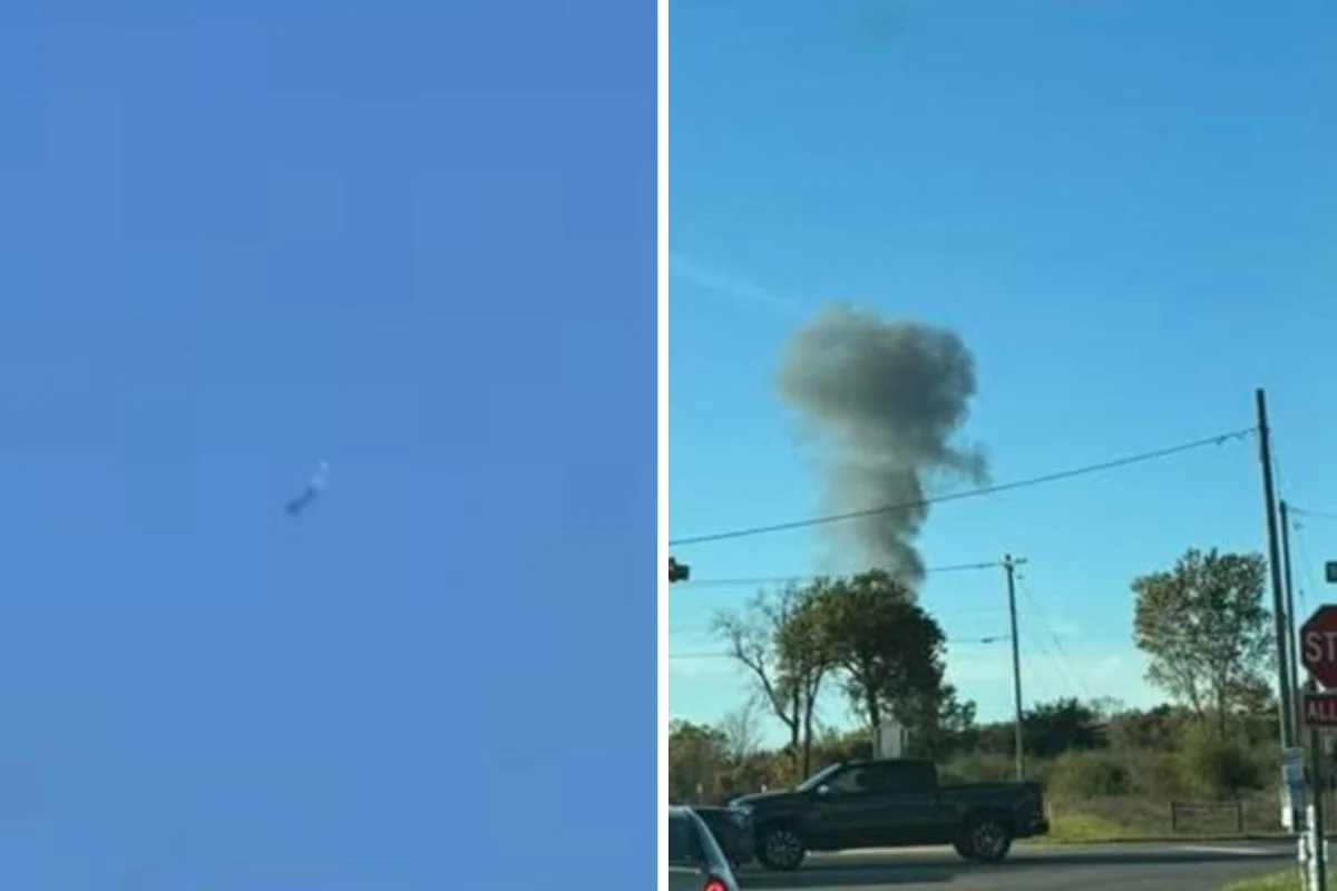 Três pessoas morrem em queda de avião nos EUA. Vídeo 1 Avião que caiu nos EUA