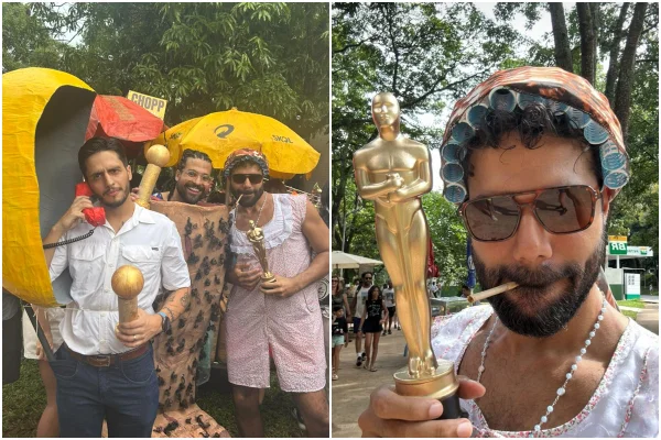 “Elenco” de O Agente Secreto se reúne em bloco de Carnaval do DF