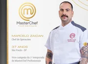 Marcelo Zaidan é um dos veteranos a voltar para o MasterChef Profissionais Marcelo Zaidan é um dos veteranos a voltar para o MasterChef Profissionais