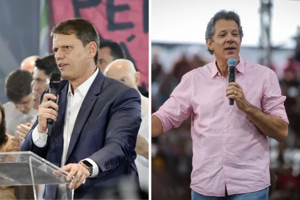 Tarcísio marca 52,9% e venceria Haddad no 1º turno, aponta Vox Brasil