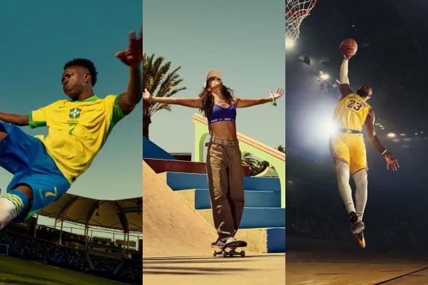 Imagem de atleta em campanha para a Nike - Metrópoles