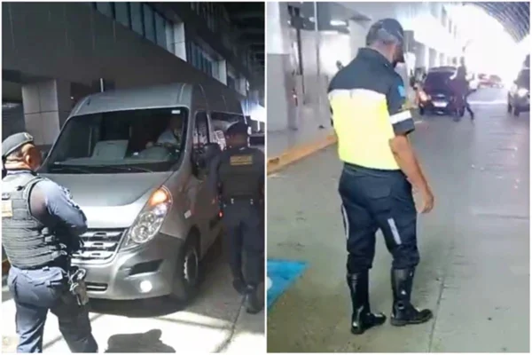 Imagem colorida, Tiros são disparados durante operação no Aeroporto de Salvador. Vídeo - Metrópoles