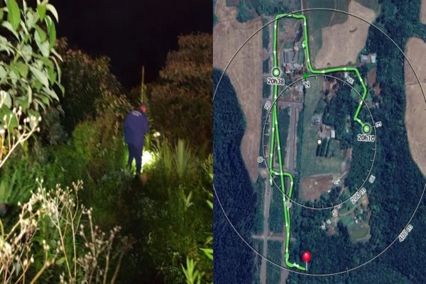 Imagem coloirida, agentes buscando desaparecidos e localização - Metrópoles