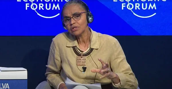 Em Davos, Marina diz que, se mundo não preservar, “Amazônia será destruída”