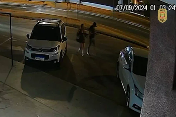 PCDF divulga imagens de casal suspeito de envolvimento em atropelamento