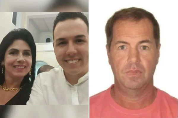 Imagem colorida mostra Cesar Francisco Moranza Júnior, um homem branco, de cabelos curtos, vestindo uma camiseta rosa. Ele é neto de um ex-prefeito da cidade de Sumaré e é o assassino confesso da ex-namorada e do filho dela - Metrópoles