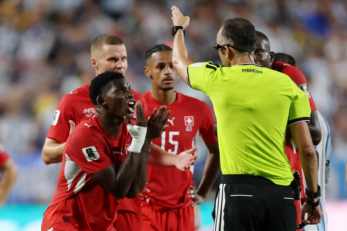 Switzerland's Embolo Sent Off After Simulating Foul, Leaves Pitch Crying; Watch