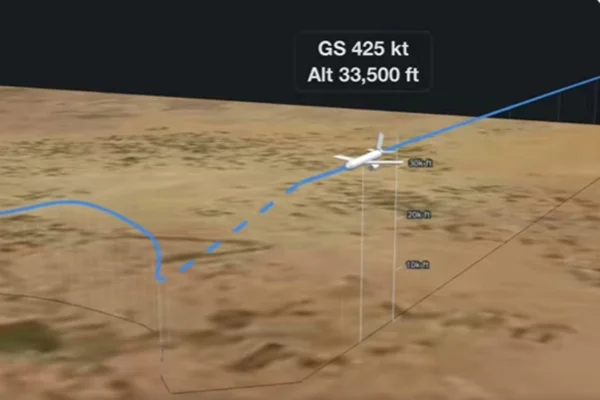 Trajeto mostra momento em que avião com piloto esfaqueado perde altitude - Metrópoles