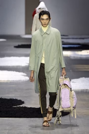 Desfile masculino de primavera/verão 2026 da Prada, na Semana de Moda de Milão