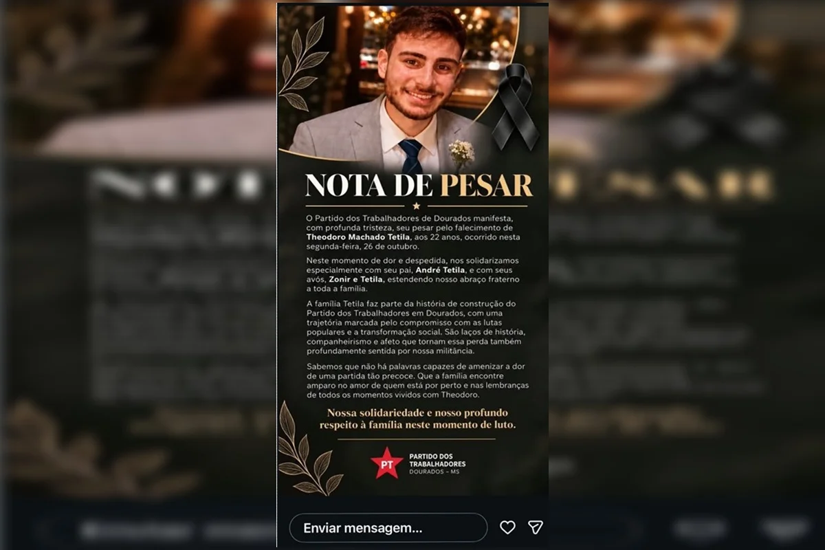 Nota de pesar do PT Nota de pesar do PT