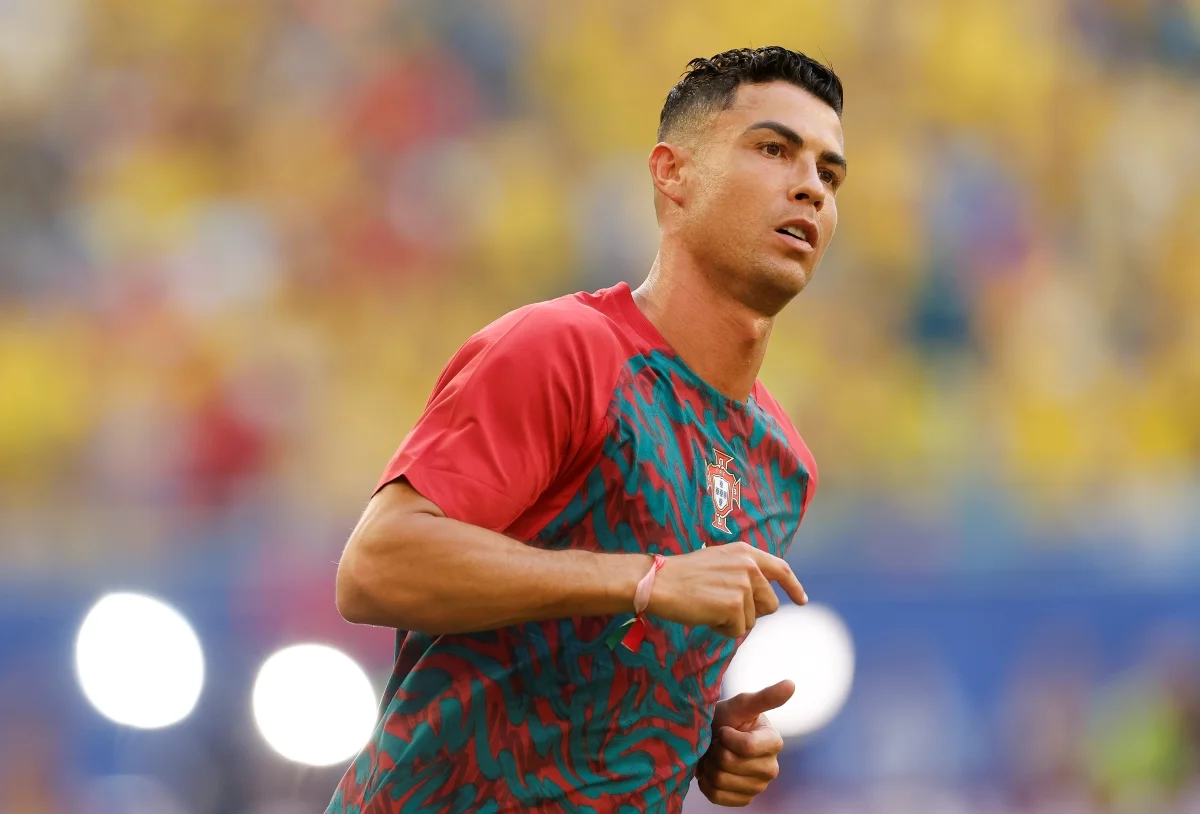 Cristiano Ronaldo no aquecimento antes de Colômbia x Portugal Cristiano Ronaldo no aquecimento antes de Colômbia x Portugal