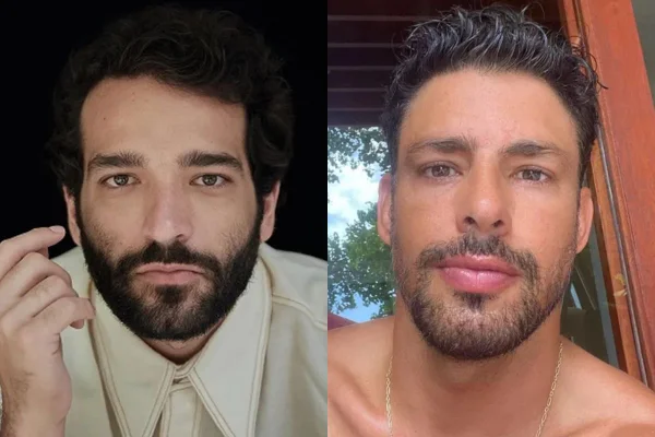 Montagem colorida de Humberto Carrão e Cauã Reymond - Metrópoles