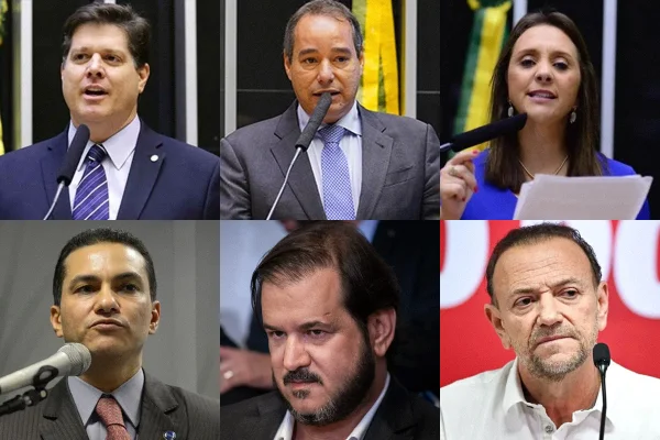 imagem colorida de presidentes partidários eleitos