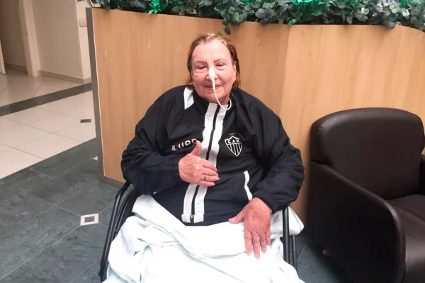 Dona Nilde, mãe de Cuca, técnico do Atlético-MG