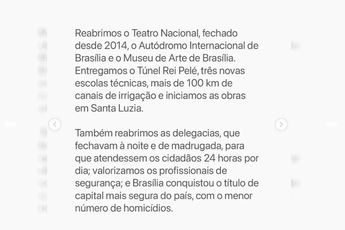 Nota oficial de Ibaneis Rocha sobre desistência da candidatura ao Senado Nota oficial de Ibaneis Rocha sobre desistência da candidatura ao Senado