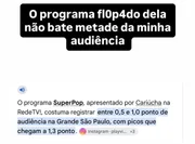 Rico Melquiades chamou o programa de Cariúcha na RedeTV! de flopado