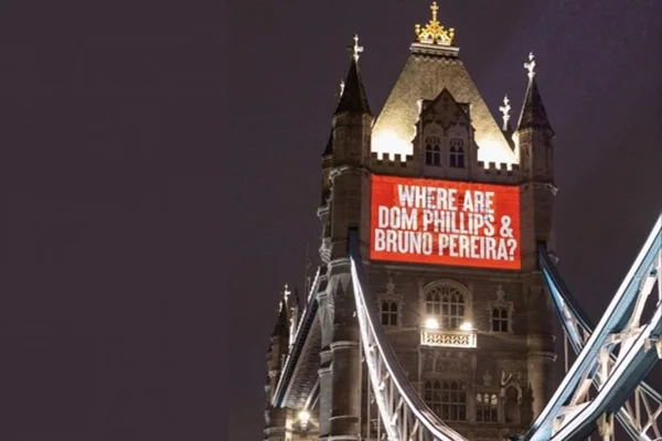 Torre de Londres se ilumina por desaparecidos no AM: “Onde estão?”