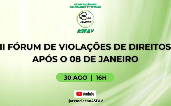 Imagem colorida mostra Fórum de Violações de Direitos após o 8 de Janeiro - Metrópoles