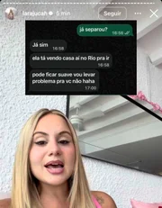Lara Jucá expõe prints e abre o jogo sobre affair com Wesley França - imagem 3 Lara Jucá expõe prints e abre o jogo sobre affair com Wesley França - imagem 3