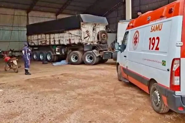 Imagem colorida, Mecânico morre atropelado por carreta em oficina de Rondonópolis - Metrópoles